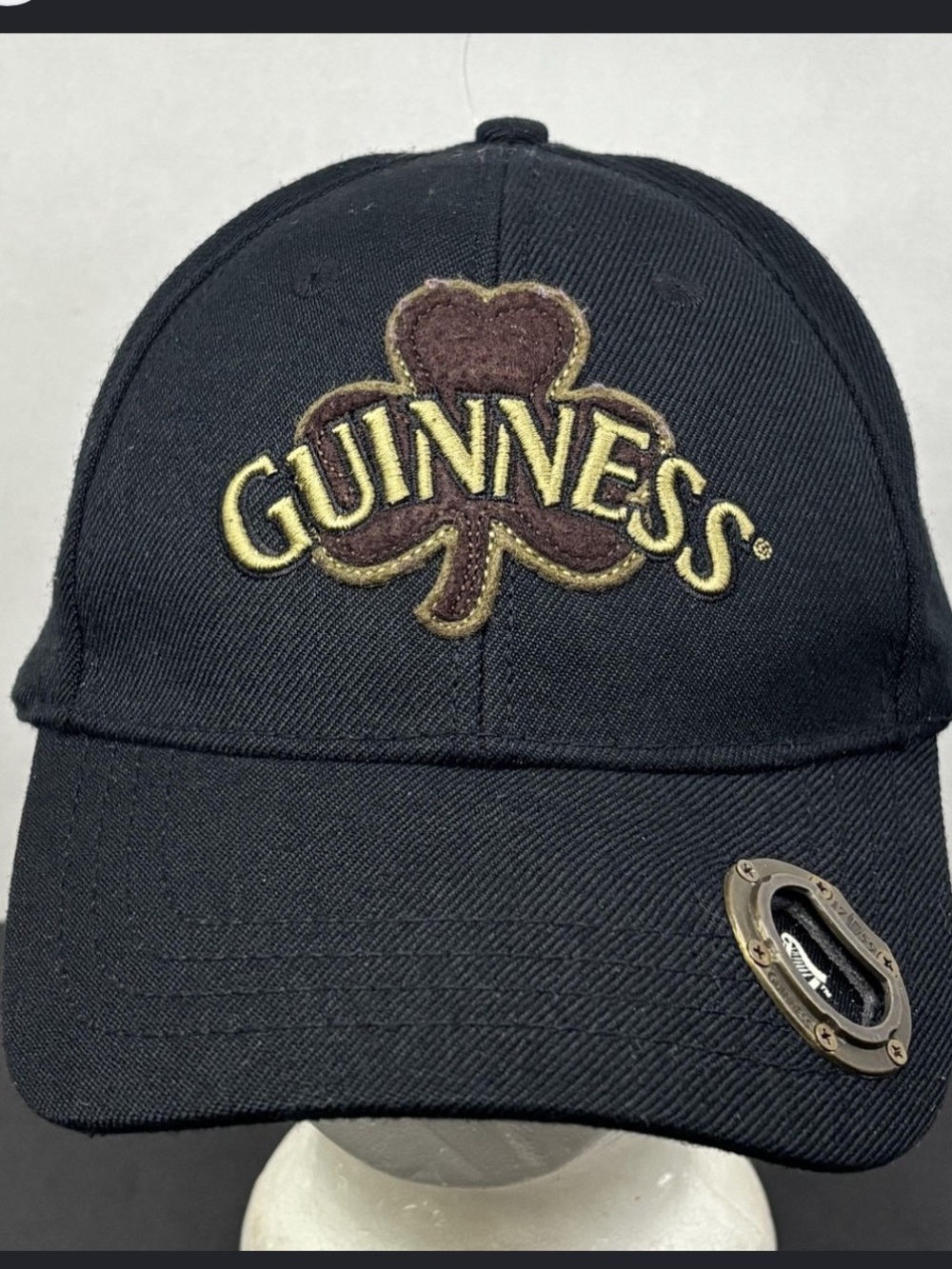 Guinness Shamrock Bottle Opener Baseball Cap